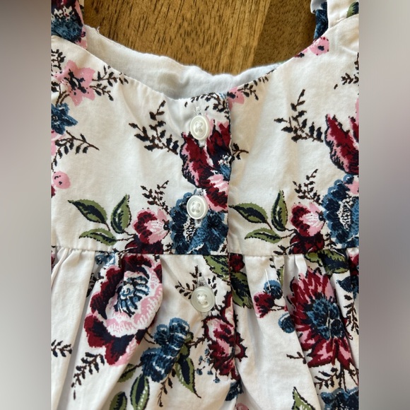 Janie and Jack Floral Puff Sleeve Dress Toddler Girls 12-18 Months - Picture 3 of 10